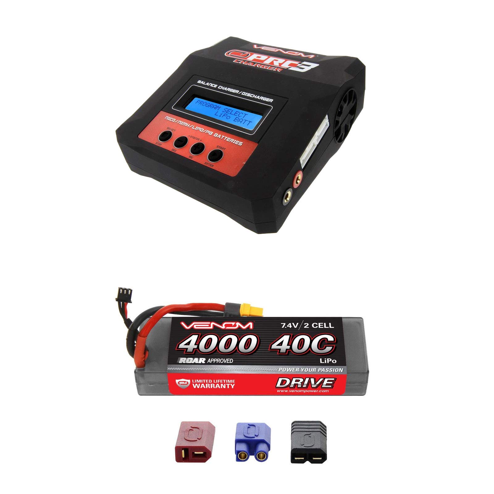 Buy Venom Sport Power 40C 2S 4000mAh 7.4 LiPo Battery Roar Approved