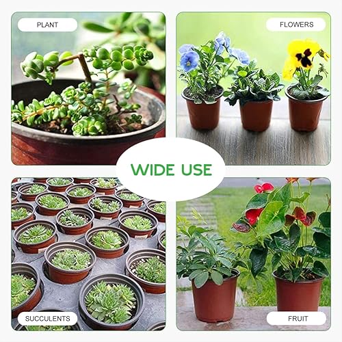 Miniatura 6 de Angoily 20 macetas de plástico pequeñas para plantas de plástico macetas de vivero macetas de plántulas contenedor para plantas de semillero o