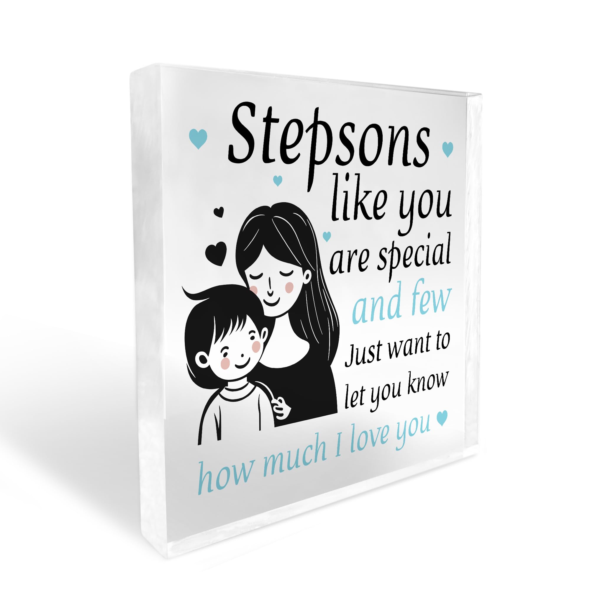 Red Ocean Gift For Stepson Acrylic Block Stepson Christmas Birthday Gift From Mum Dad 16th 18th 21st Birthday Gift For Stepson