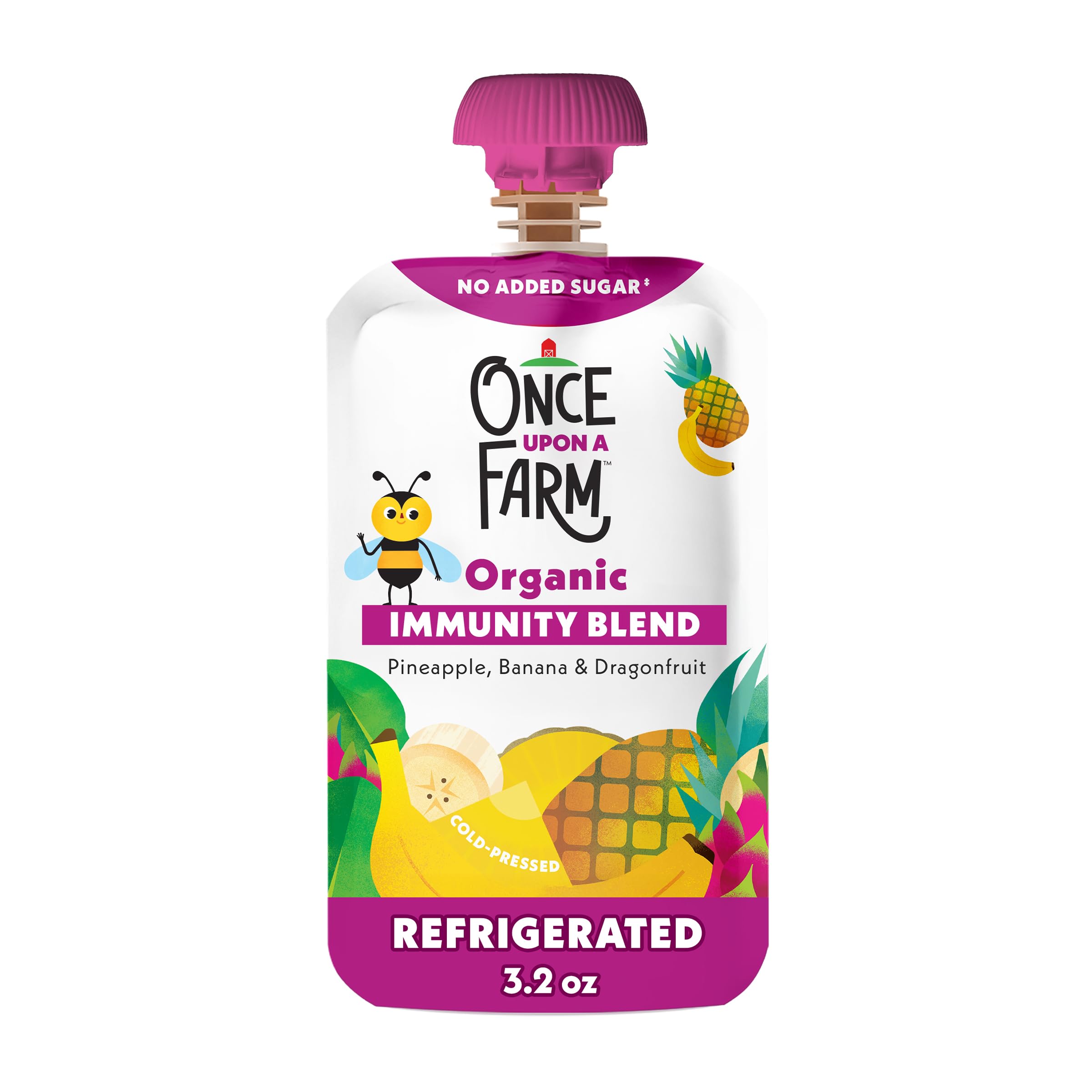 yuna　ベビーフード　100パック Amazon.com: Once Upon a Farm Organic Pineapple Banana Dragon Fruit