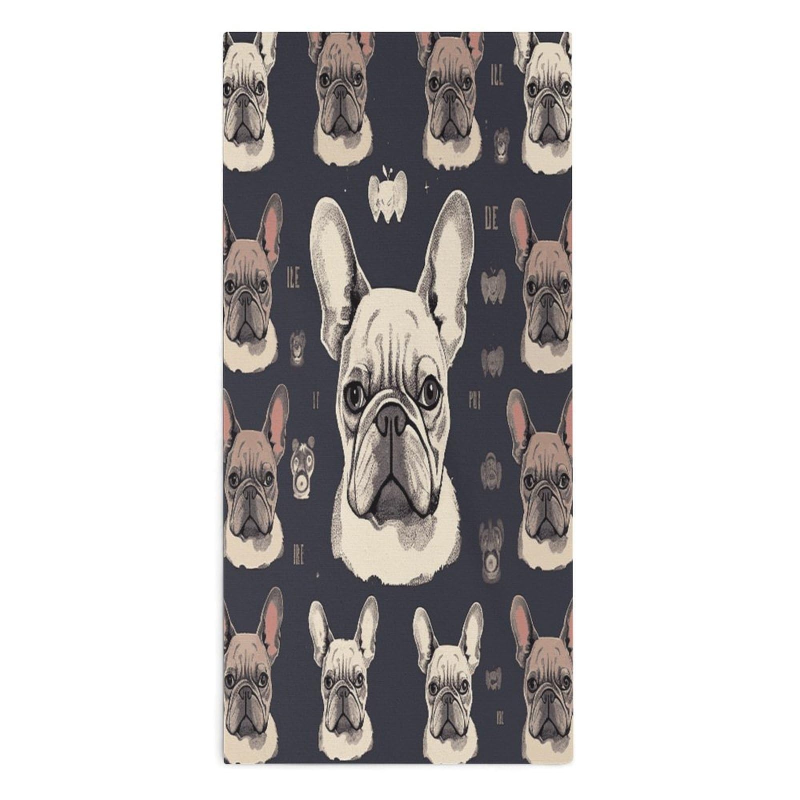 Btcowzrv Style I Love French Bulldog Bath Towel Beach Towels Shower Towel