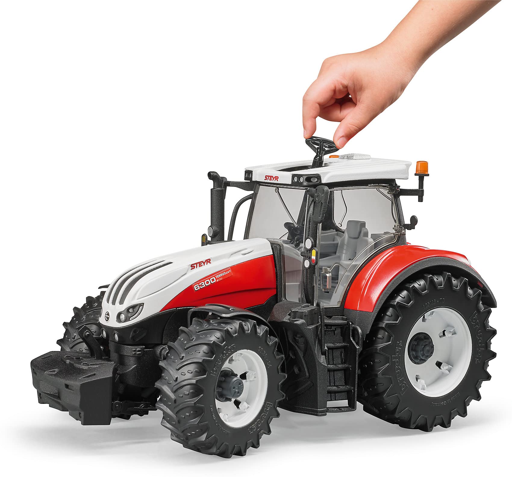 bruder 03180 - Steyr 6300 Terrus CVT, trattore, veicolo, azienda agricola