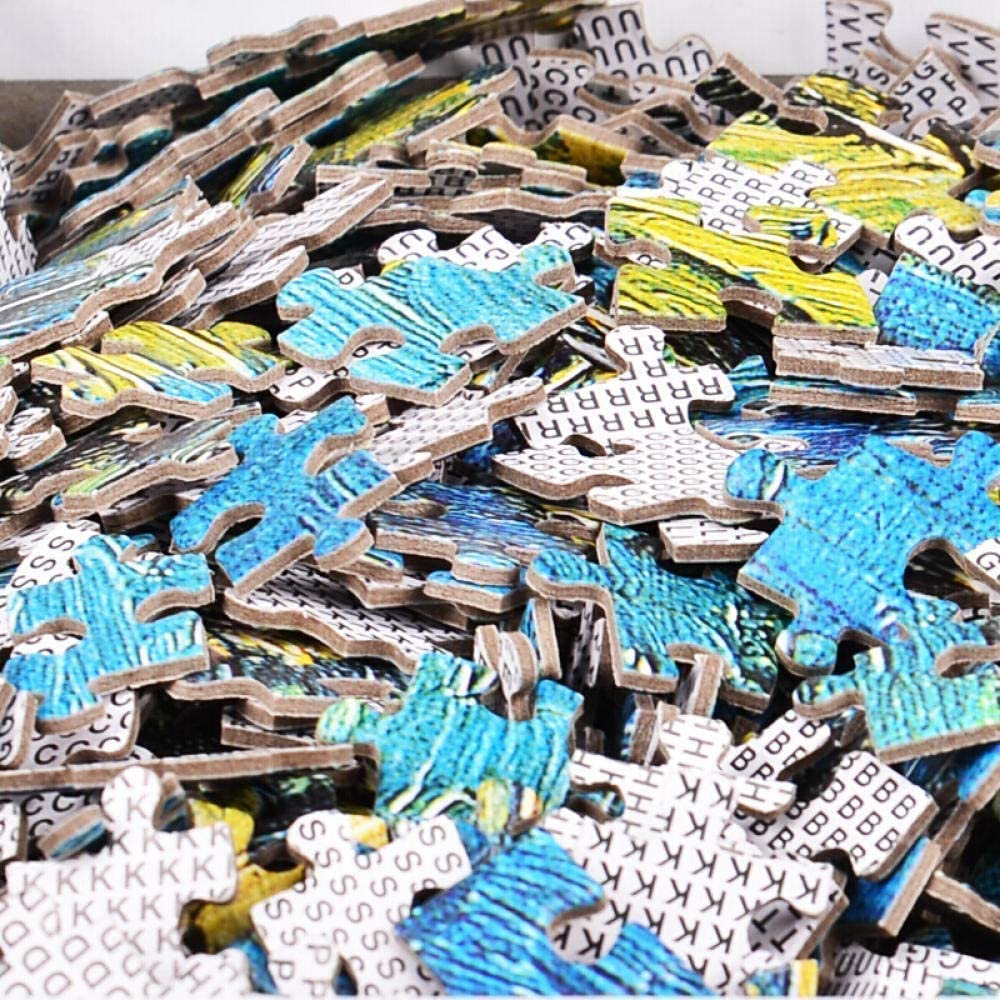 Puzzle 3000 Teile Erwachsene Sternennacht über der Rhone von Vincent Van Gogh 115 x 82 cm Puzzles für Erwachsene Klassische Puzzles 3000 Teile Van Gogh Puzzles Schwer