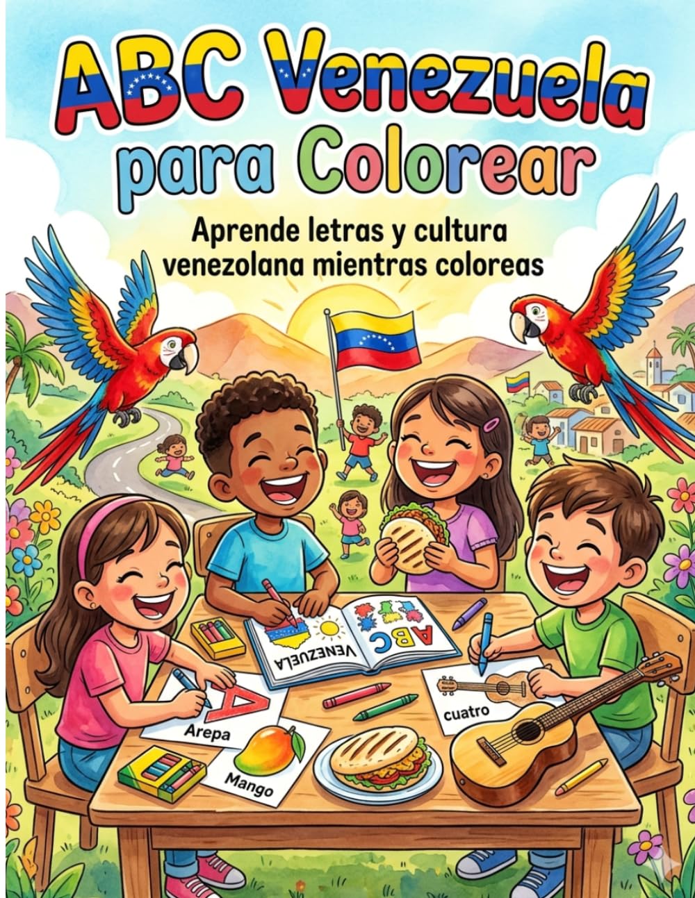 ABC Venezuela para Colorear: Aprende letras y cultura venezolana mientras coloreas