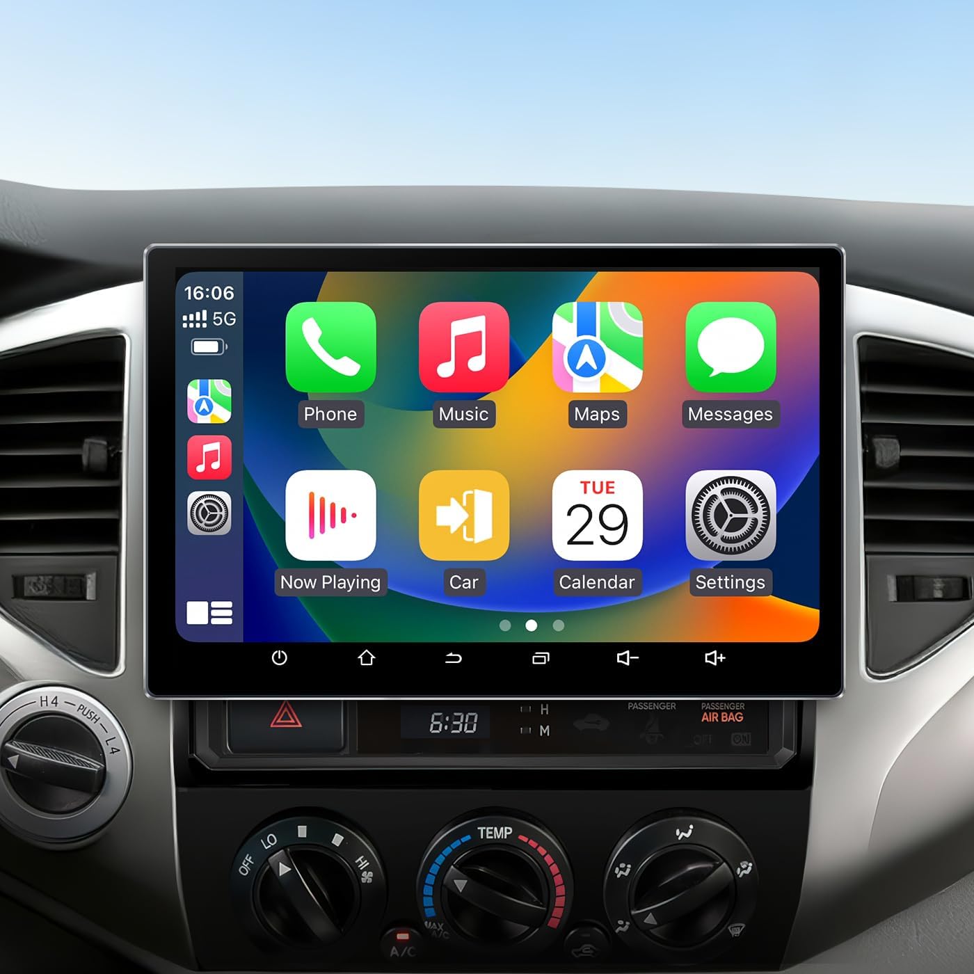 11.5" Car Stereo Radio for Toyota Tacoma 2005-2015 Upgrade CarPlay Replacement 4+64G HD Touch Screen Carplay/Android Auto/Android13/GPS Navigation/1080P Backup Camera