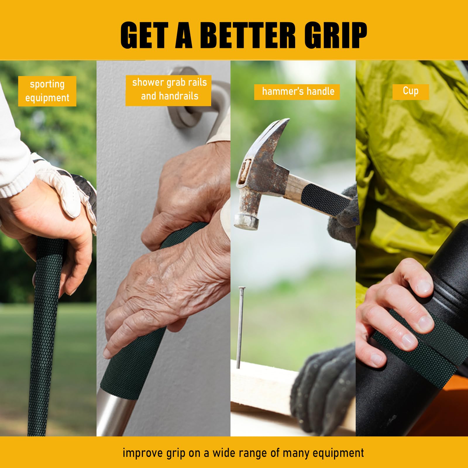 Rubber Grip Tape - Non-Slip & Waterproof -5