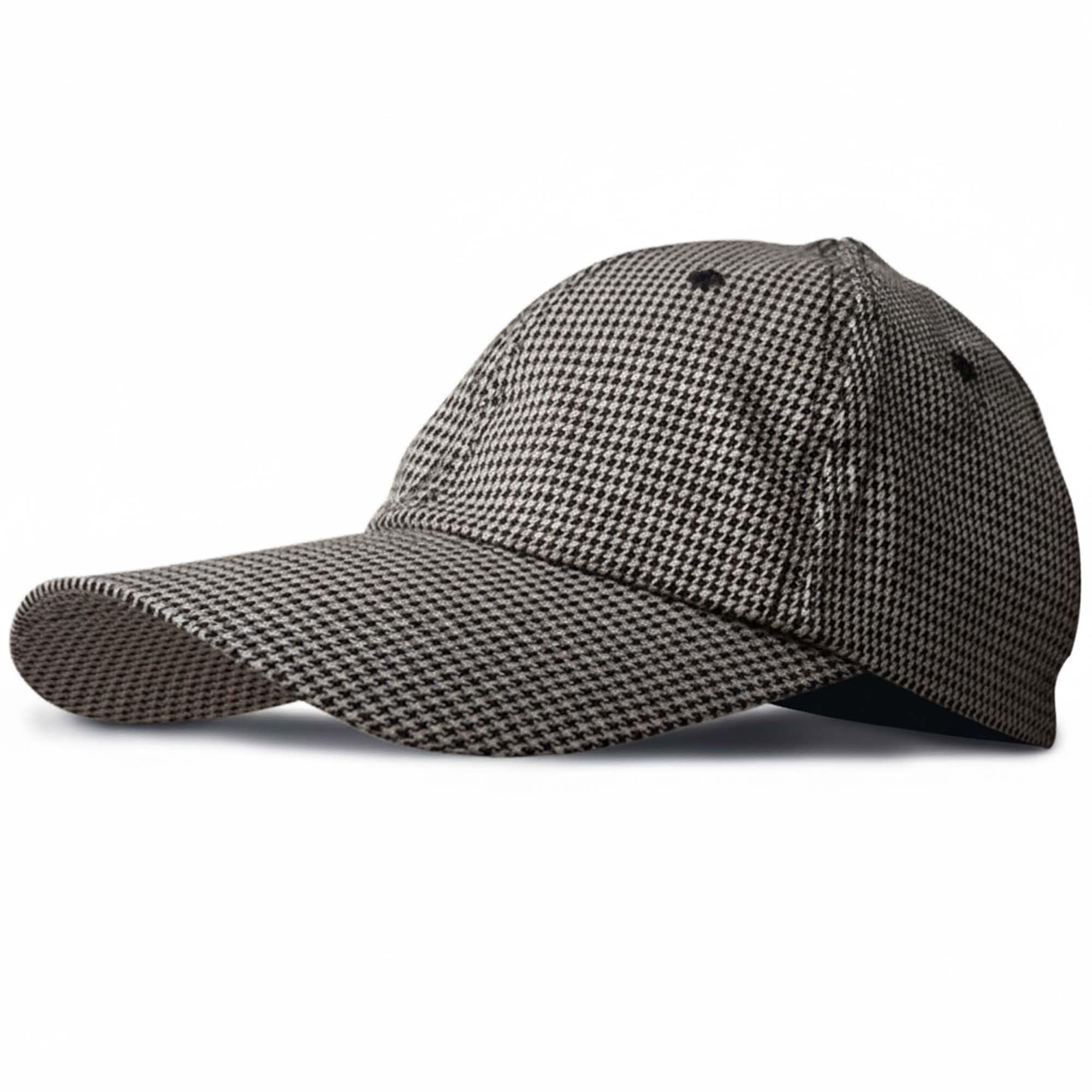 BRAW CLANS TARTANS Scottish Tartan Baseball Cap, 6 Panel Cap with Eyelets, Unisex Adjustable Hook and Loop, Double Stitched, Checkered Unconstructed, Ideal for All Seasons (Houndstooth Small )