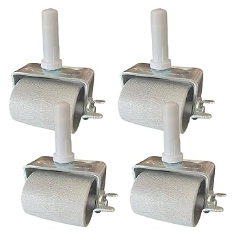 4PCS Locking Heavy Duty Roller Casters Wheels for Metal Bed Frame (Twin Full Queen King Cal-King)