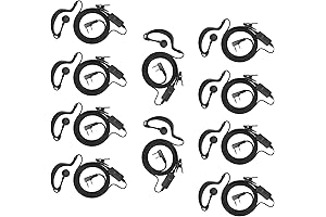 Professional-Grade Walkie-Talkie Earpiece for Seamless Communication (10 Pack)