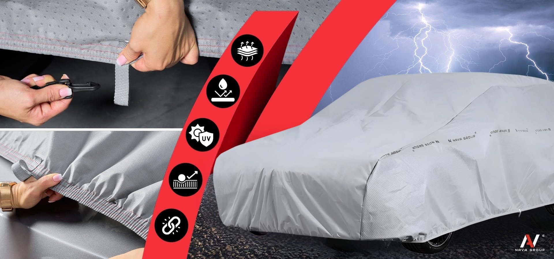 Copertura antigrandine per auto grandine 7 mm auto grandine S1 380-405 Hatchback