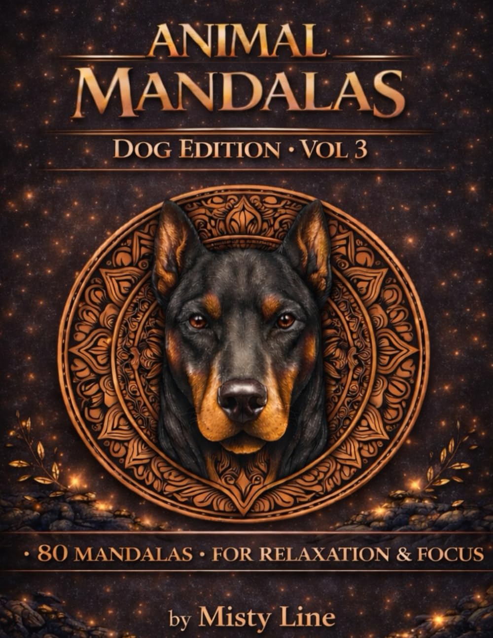 Animal Mandalas – Dogs Edition, Volume 3: 80 Abstract Dog-Inspired Mandalas for Calm, Balance & Relaxation