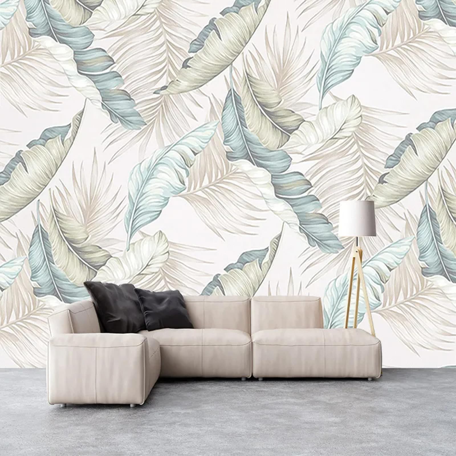 KoKoty 3D Photo Wallpaper Mural Nordic Rainforest plants-360 x 280 cm-Wall Mural Home Decoration Silk Murals Wall Art Modern Design Art Print