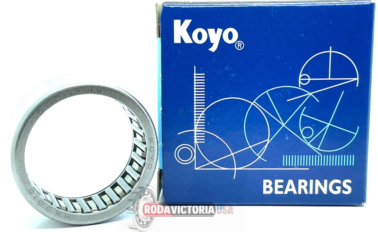 HK3016 KOYO Made in Germany Needle Bearing - Drawn Cup - Caged - Metric