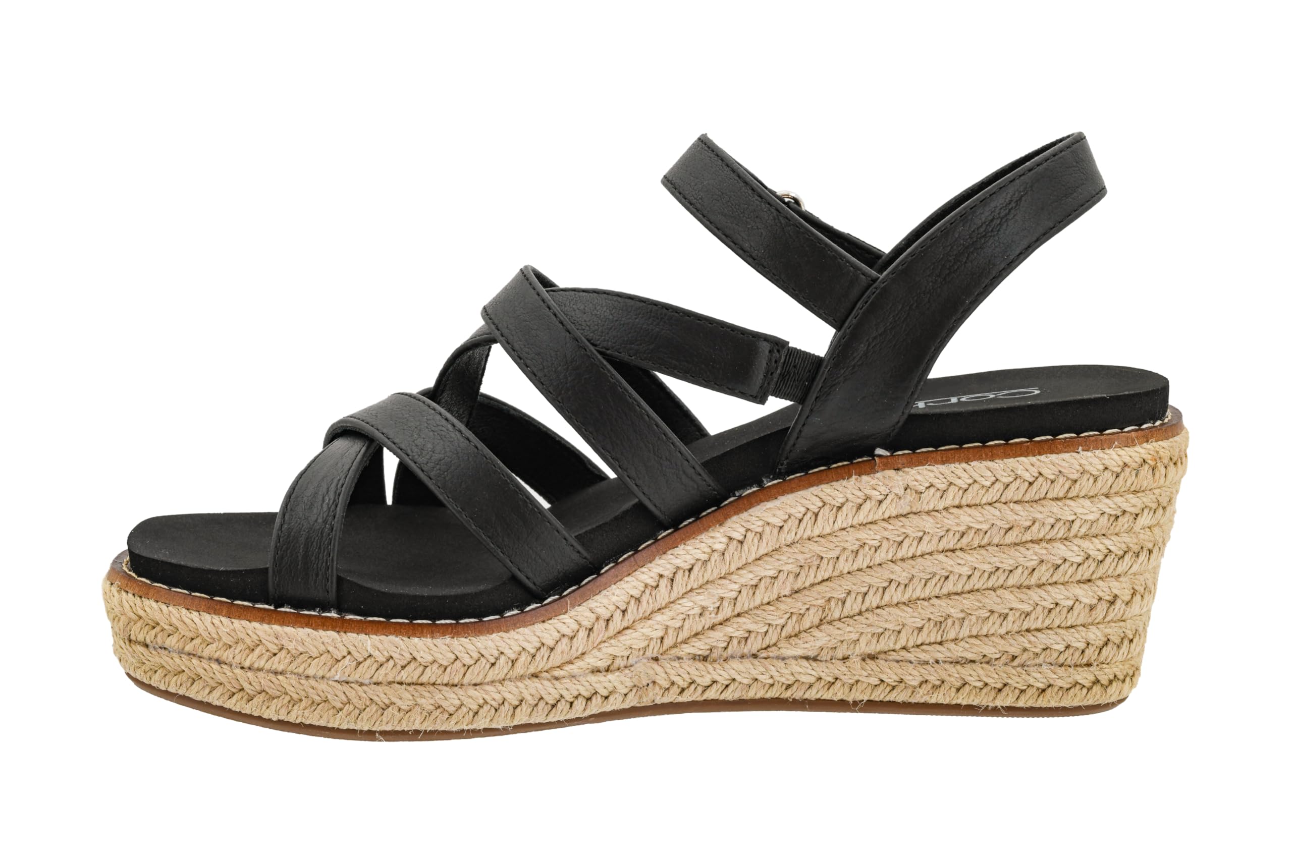 Corkys Footwear Women's All Nighter 3-Inch Wedge - Features A Jute-wrapped Heel, An Elegant Strappy Upper, And Memory Foam EVA Insoles For All Day Comfort