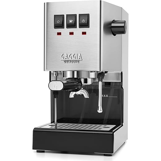 Gaggia Classic Pro Commercial Espresso Machine Brushed Stain