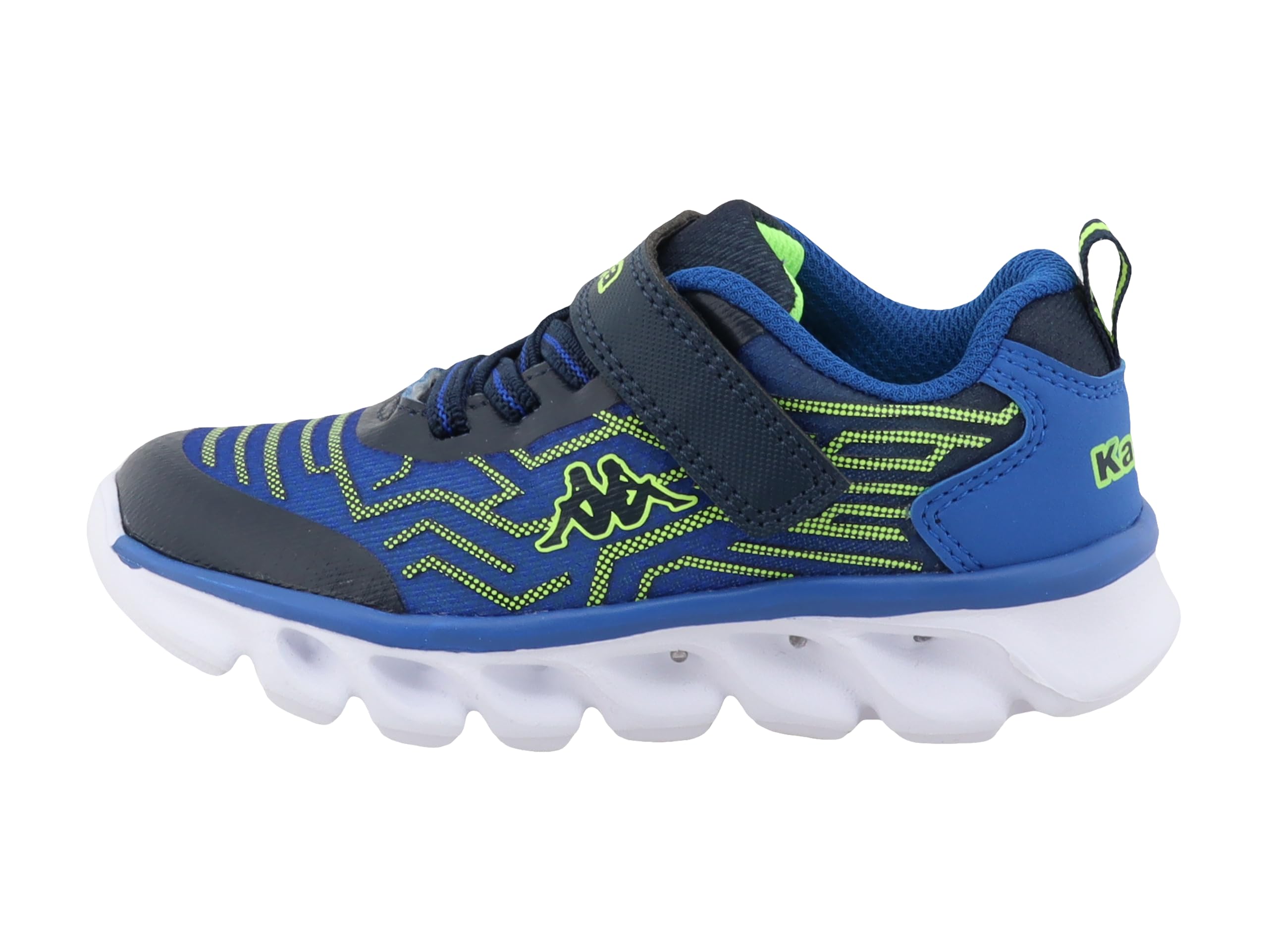 Supremo - Kappa Boy's 95k0583002 Sneaker, Royal Lime, 12.5 UK Child