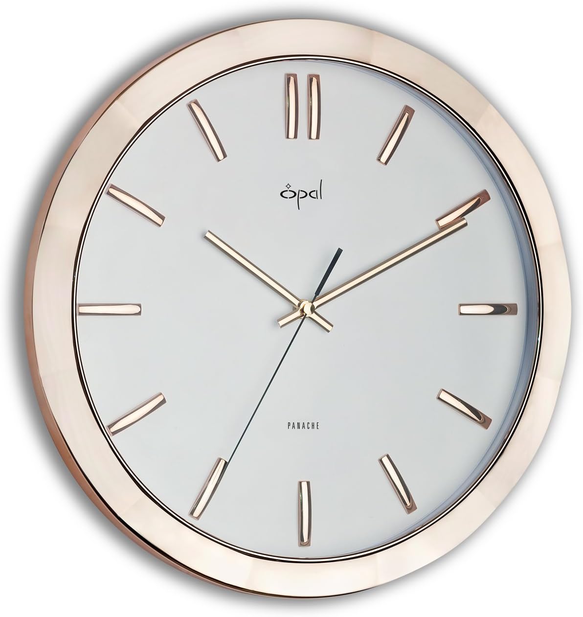 13" rose gold color clock