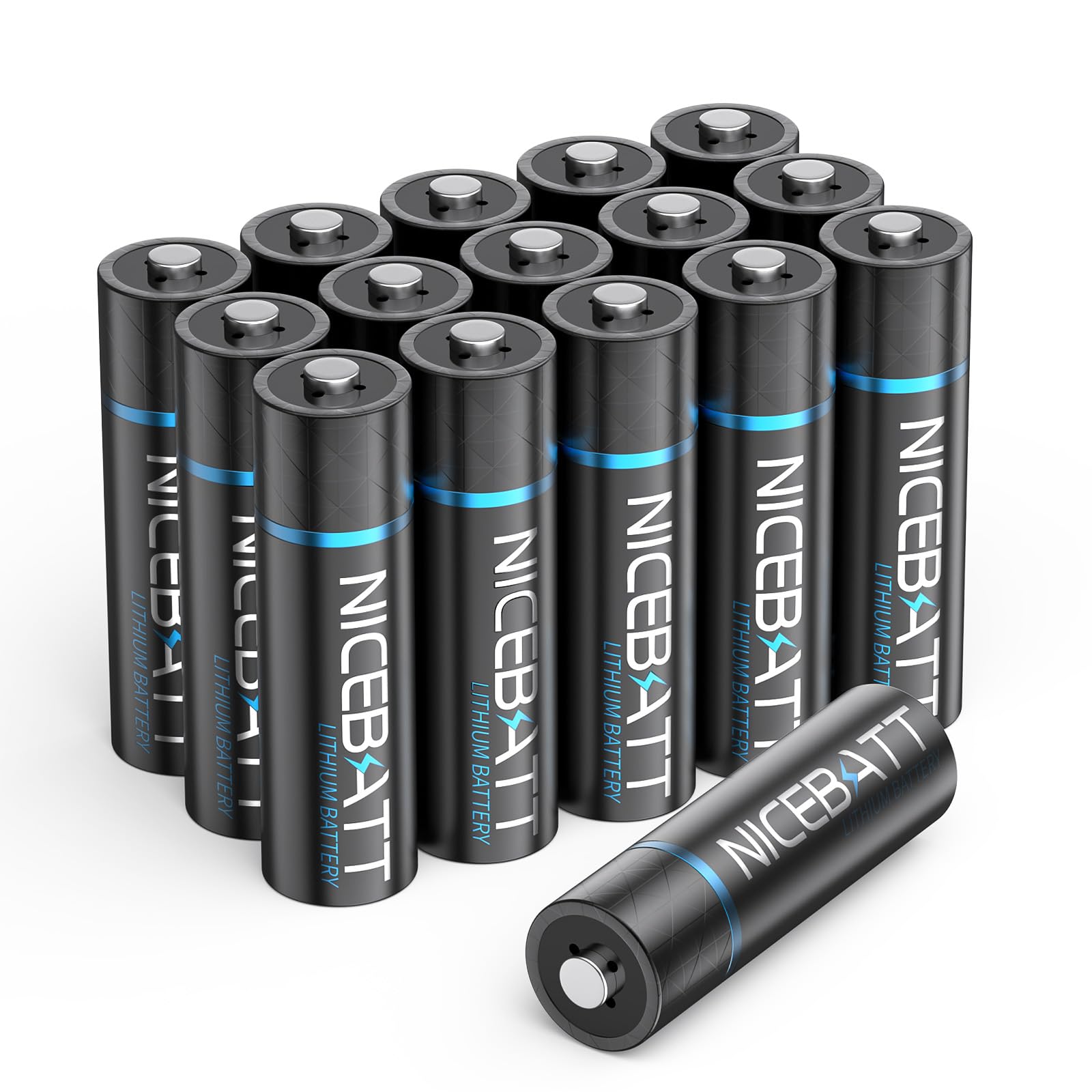 Lithium AA Batteries 3500mAh 16 Count, 1.5V High Capacity Double A Battery for Blink Camera Freezer Thermometer etc