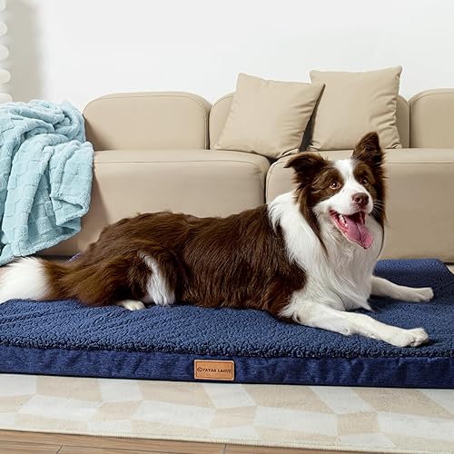 Miniatura 2 de Patas Lague Cama ortopédica XL para perros grandes de 42 x 28 pulgadas, cama para perros grandes con funda extraíble lavable, tapete impermeable