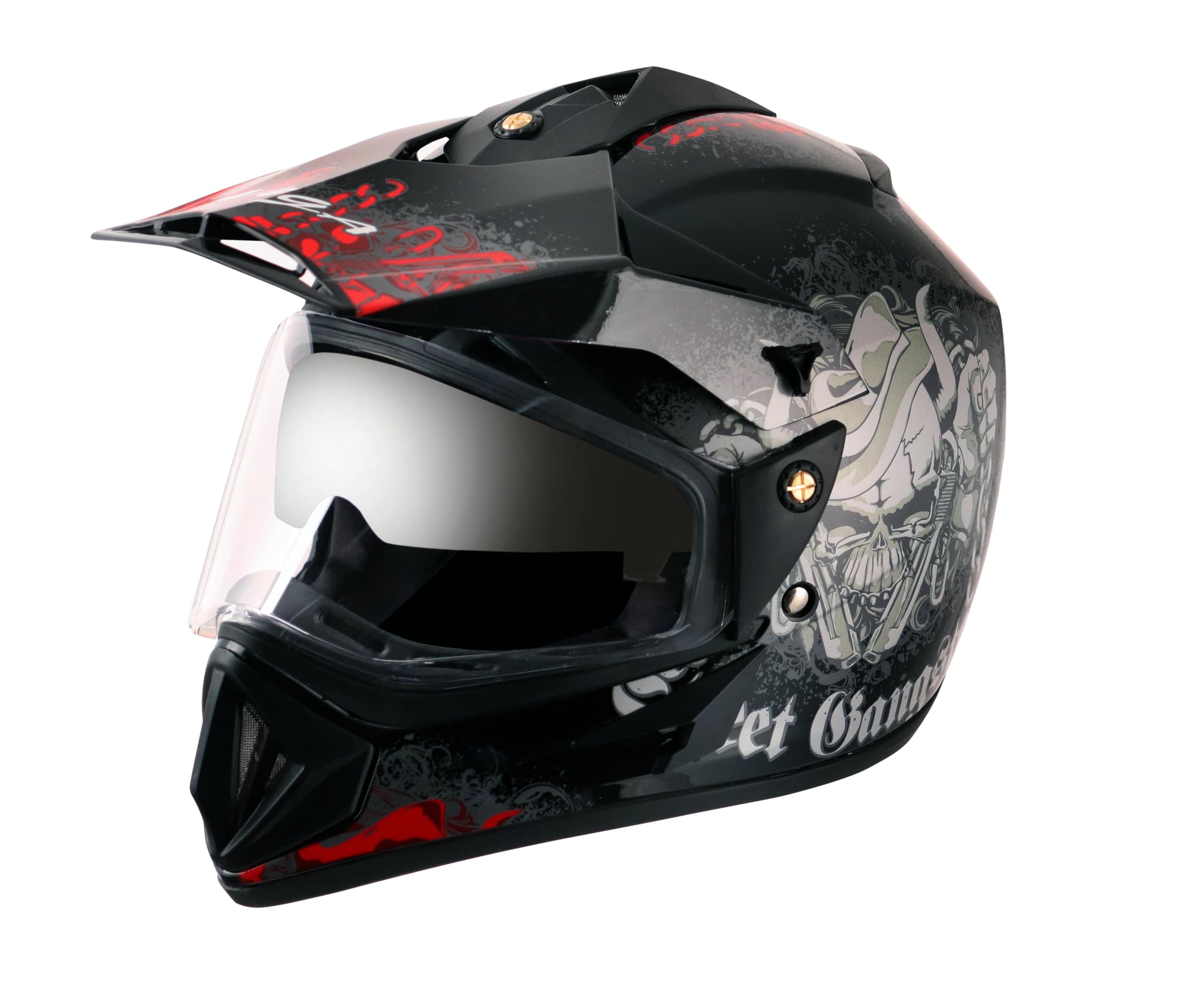 Off Road D/V Gangster Black Red Helmet-L Vega Off Road D/V Gangster Black Red Helmet-L-image-36