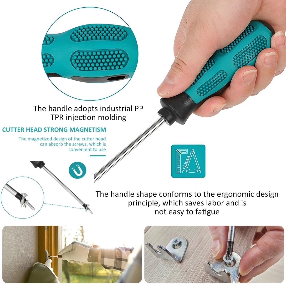 4Pcs Triangle Screwdriver Set 1.8mm 2.0mm 2.3mm 3.0mm Size Optional Magnetic Screwdriver with PP Handle