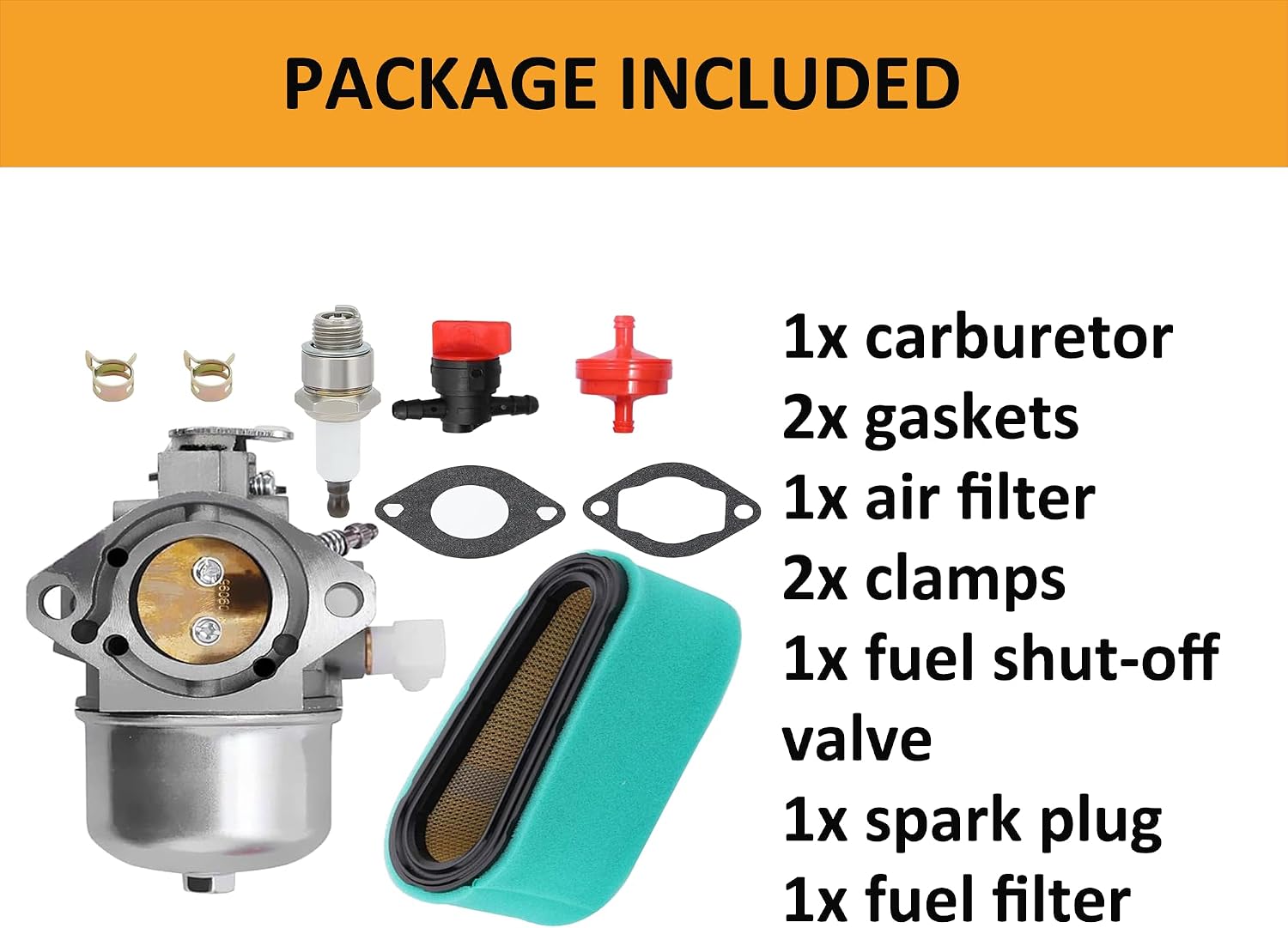Carburetor Compatible for Briggs & Straton 283702 283707 28D707 28M707 28R707 289707 11HP 12 12.5 13 HP Engine Toro 71301 Lawn Mower Tractor Replaces 694941 699831 with Air Filter Tune Up Kit