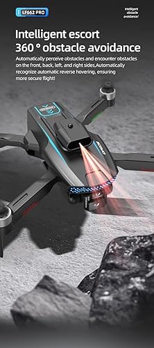 New LF662 Drone with HD Tri-Camera Drone 360° Blocking Light
