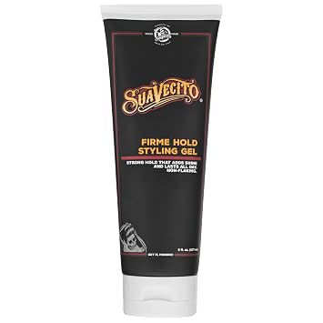 Suavecito Firme Strong Hold Styling Gel 8 oz -Original Scent, High Shine - Alcohol Free - Wont Dry or Flake, Lasts All Day, Works On All Hair Types And Textures