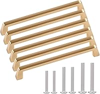 Vista 10 de Tiradores de gabinete de níquel cepillado de 6 pulgadas, pomo de cajón de níquel satinado, barra de tracción de metal, barra de tracción sólida