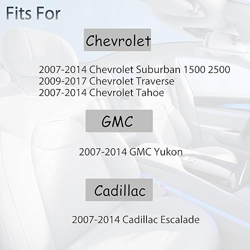 Miniatura 2 de Llave de encendido sin cortar para GMC Yukon Chevy Tahoe Suburban Cadillac Escalade 2007 2008 2009 2010 2011 2012 2013 2014 Reemplazo de llave de