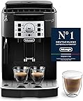 De'Longhi Magnifica S ECAM 22.110.B Kaffeevollautomat mit Milchaufschäumdüse für Cappuccino, mit Espresso Direktwahltasten und Drehregler, 2-Tassen-Funktion, 1,8 Liter Wassertank, Schwarz/Silber