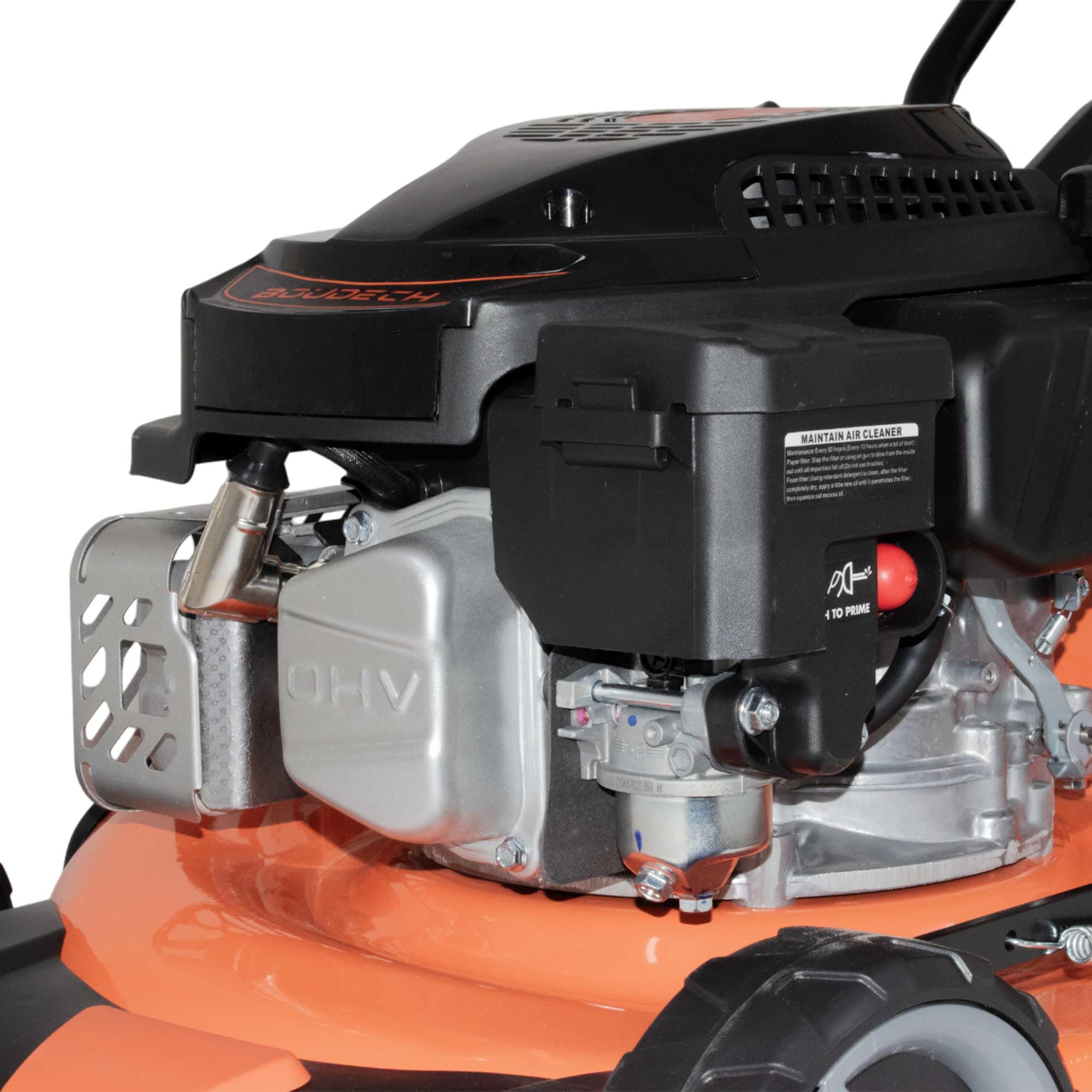 Boudech Jukut 170 - Tosaerba a Trazione Motore 4 Tempi a Scoppio Benzina 170cc 3.5HP Taglio 30-80 mm con Funzione Pacciamatura Nero