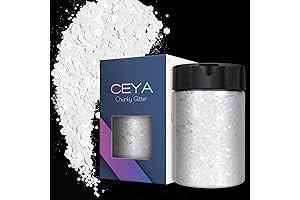 Ceya Chunky White Glitter