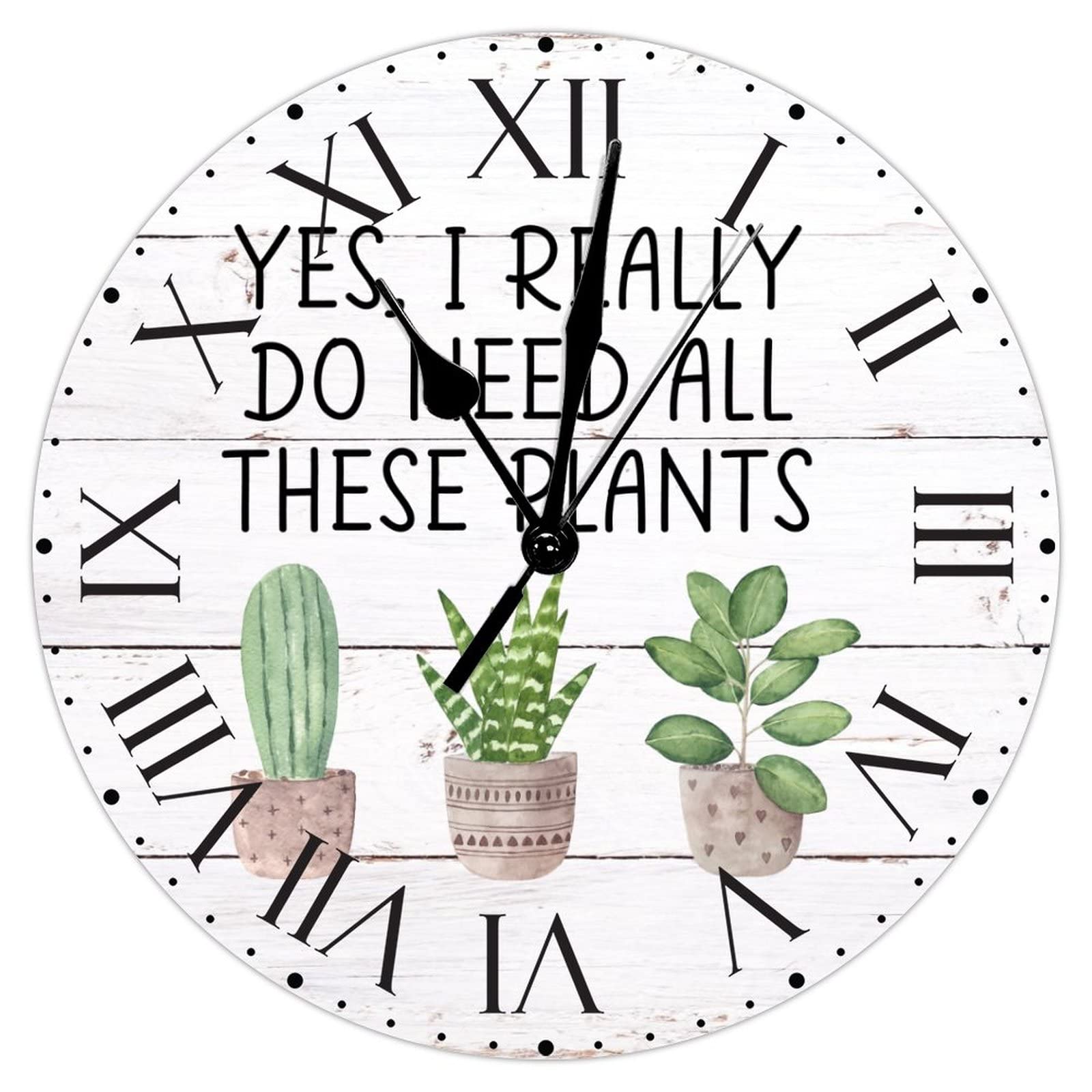 Horloge murale ronde en PVC silencieuse pour en finir avec le tic-tac du salon