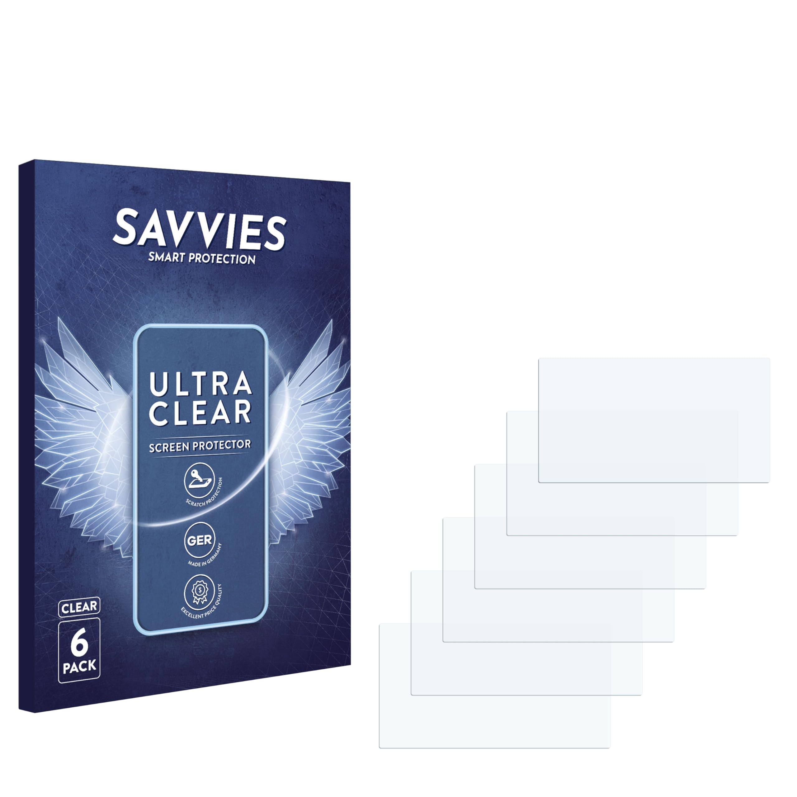 Savvies – 6 Pellicole Protettive Trasparenti Per Honor View 20 – Taglio Di Precisione, Antigraffio, Facile Applicazione – Made In Germany - 2