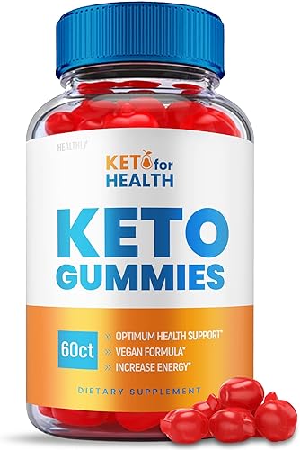 Keto for Health - Gomitas de fórmula oficial, veganas, Keto para la salud, gomitas de ACV Keto para la salud, tanque de pérdida de peso, vinagre de