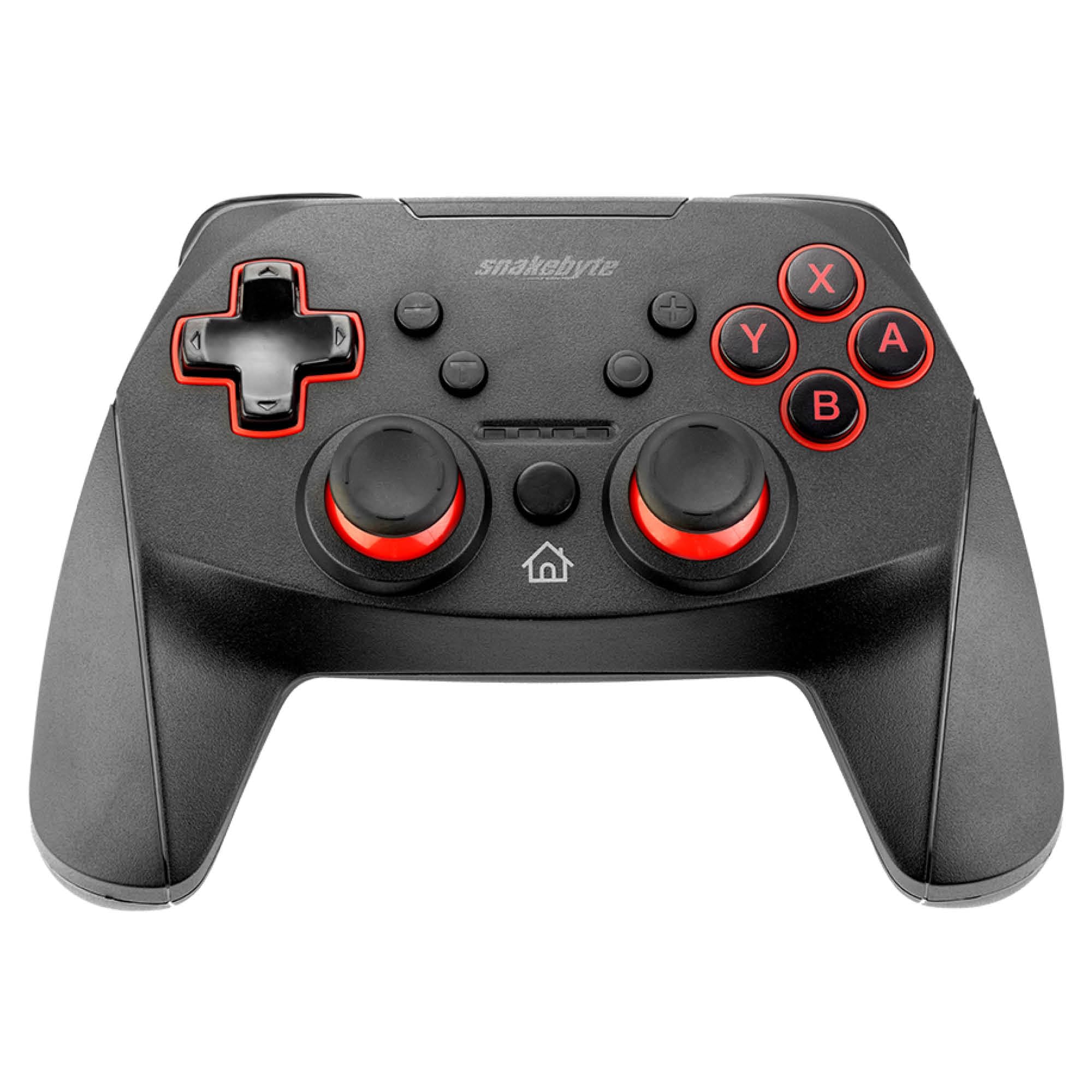 snakebyte Wireless Switch Controller - Bluetooth Controller kompatibel mit Nintendo Switch 2, Switch, Switch Lite & OLED, starker Akku, präzise Joysticks, Vibration-Feedback & Turbo-Button