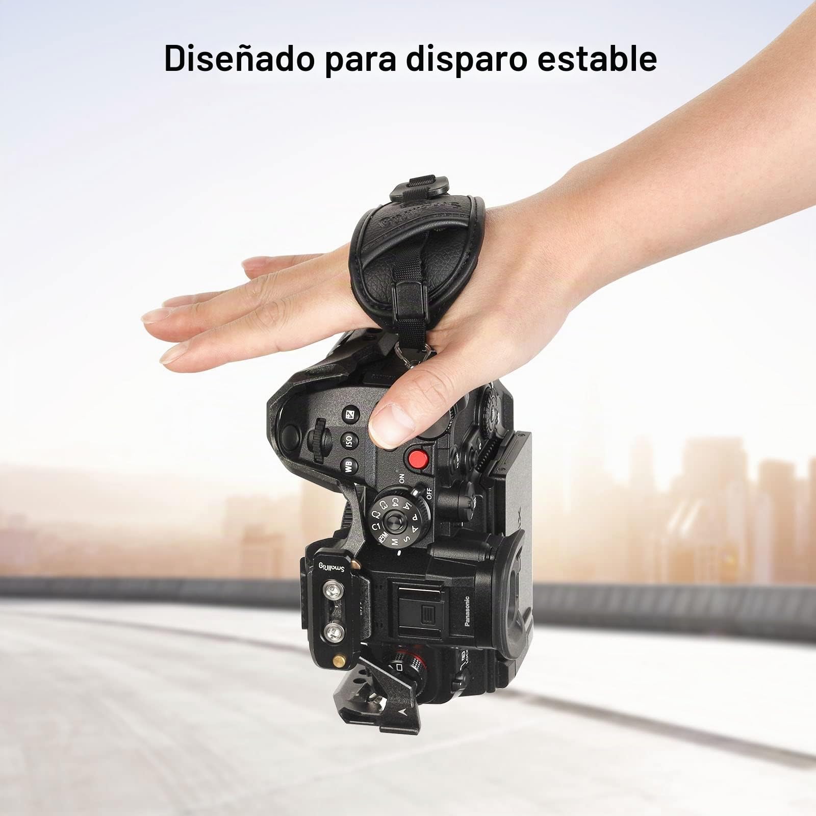 SMALLRIG Camera Cage Correa de Muñeca, Correa de Mano con Diseño Rápido Ajustable y Desmontable Agarre Seguro - 3848