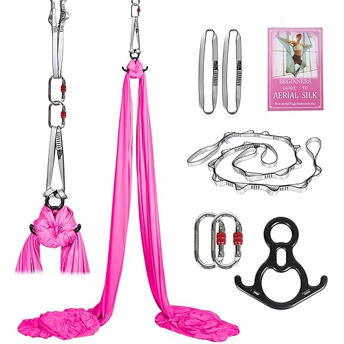 Aerial Silks Kit & Aerial Yoga Hammock - 11Yd Premium