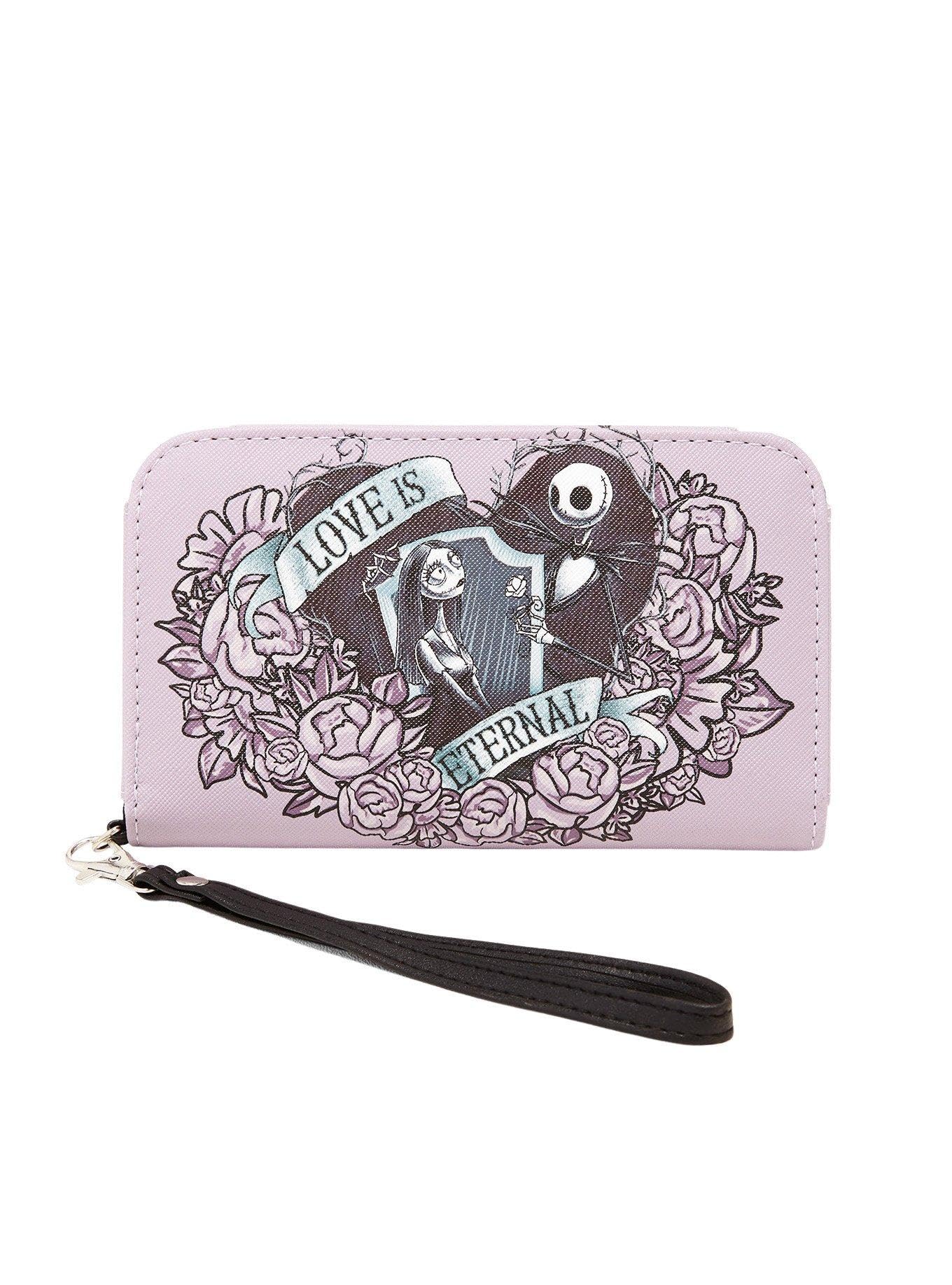 Hot Topic The Nightmare Before Christmas Eternal Love Tech Wallet BLACK NONE