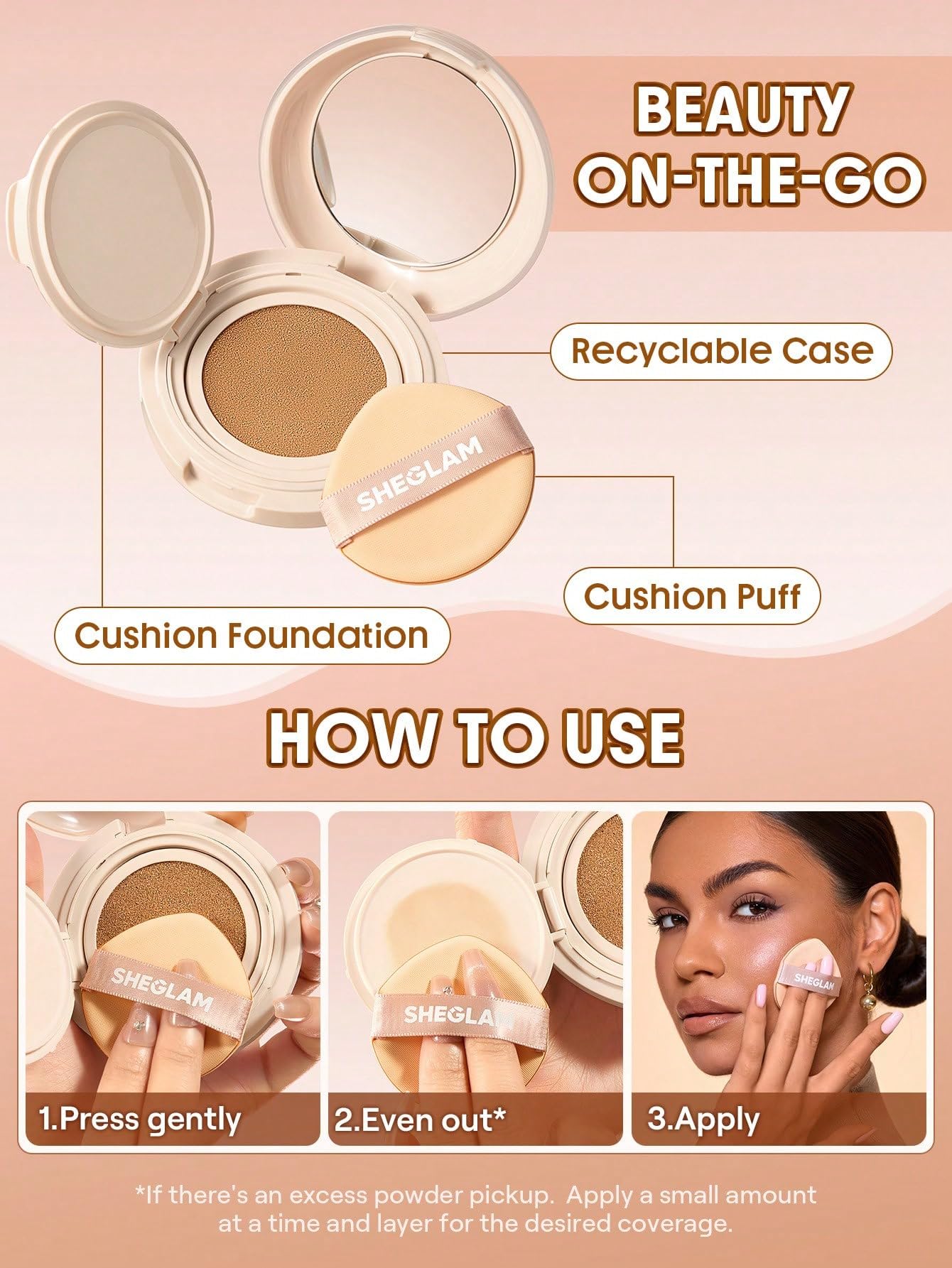 Amazon | SHEGLAM Lock & Go Long-Lasting クッションファンデーション