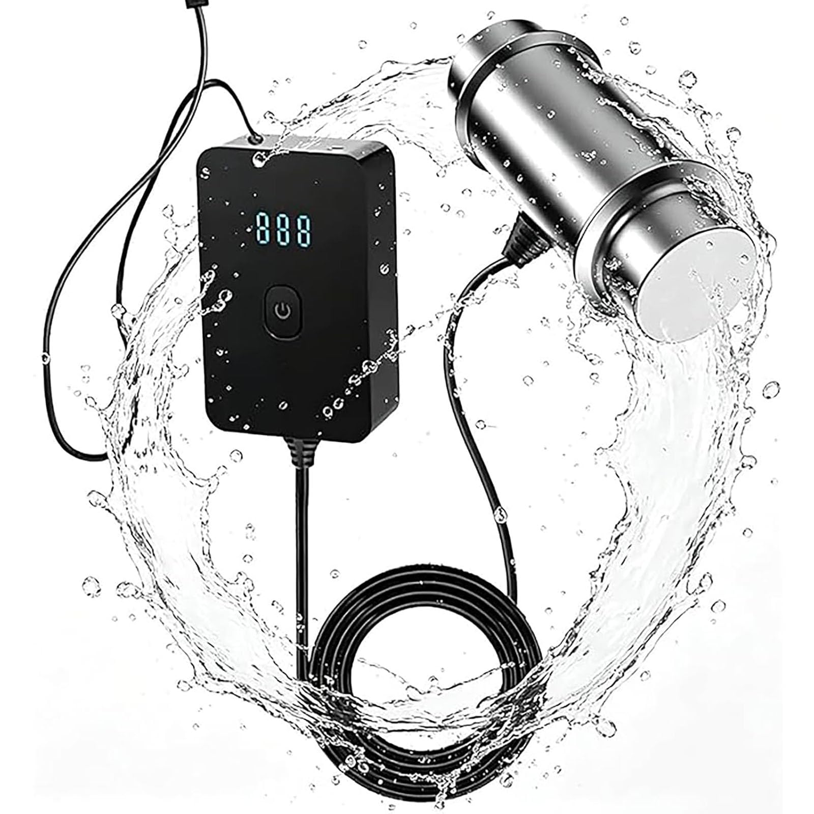 Mini Máquina De Limpieza Ultrasónica Sumergible, Limpiador Ultrasónico Portátil para El Hogar con Sonda De Aleación De Aluminio, Frecuencia De 40 Khz, Temporizador De 5 Minutos, para Frutas,