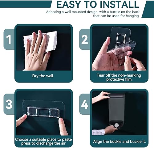 Miniatura 4 de Dispensador de arroz, dispensador de cuentas de lavandería para colgar en la pared, contenedor de almacenamiento de alimentos secos, contenedor de