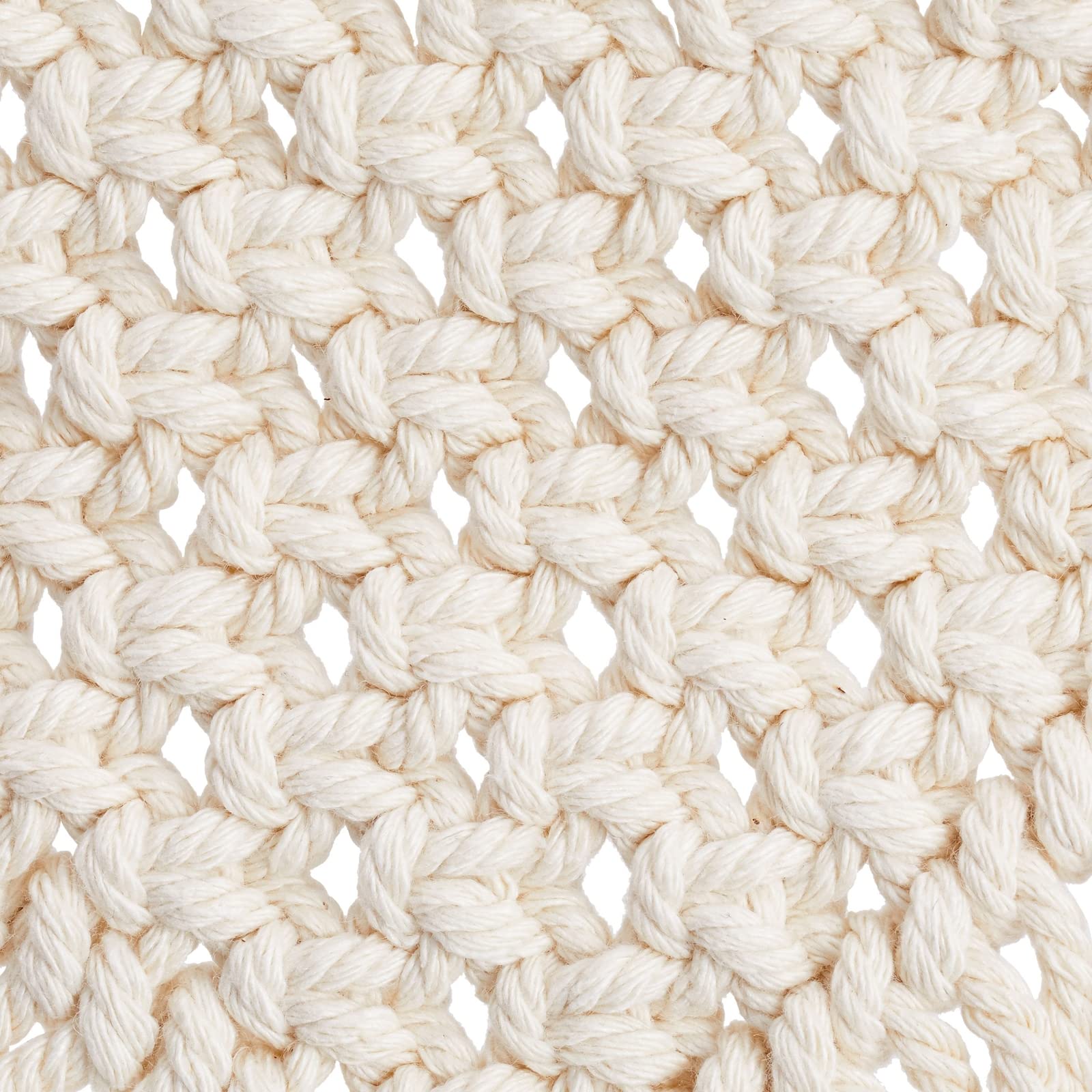 Paquete de 2 colgantes de pared de macramé de estilo bohemio (blanco, 10 x 15 pulgadas), decoración de pared de macramé 6