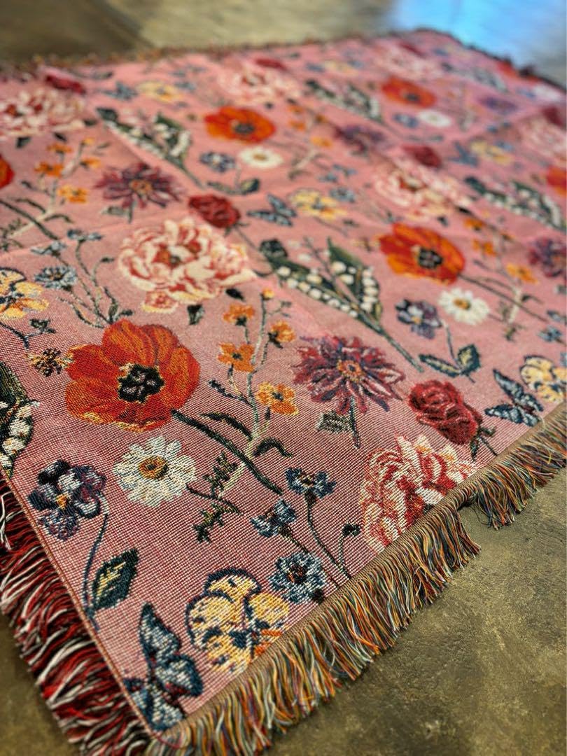 Amazon.co.jp: ナタリーレテ フラワー タペストリー ラグ ナタリーレテ