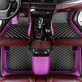Alfombrillas de Coche Personalizadas para M3 M4 M5 de Piel, Resistentes al Agua, Resistentes a la abrasión, con Bolsa de Almacenamiento, Colores: Rosa y Negro