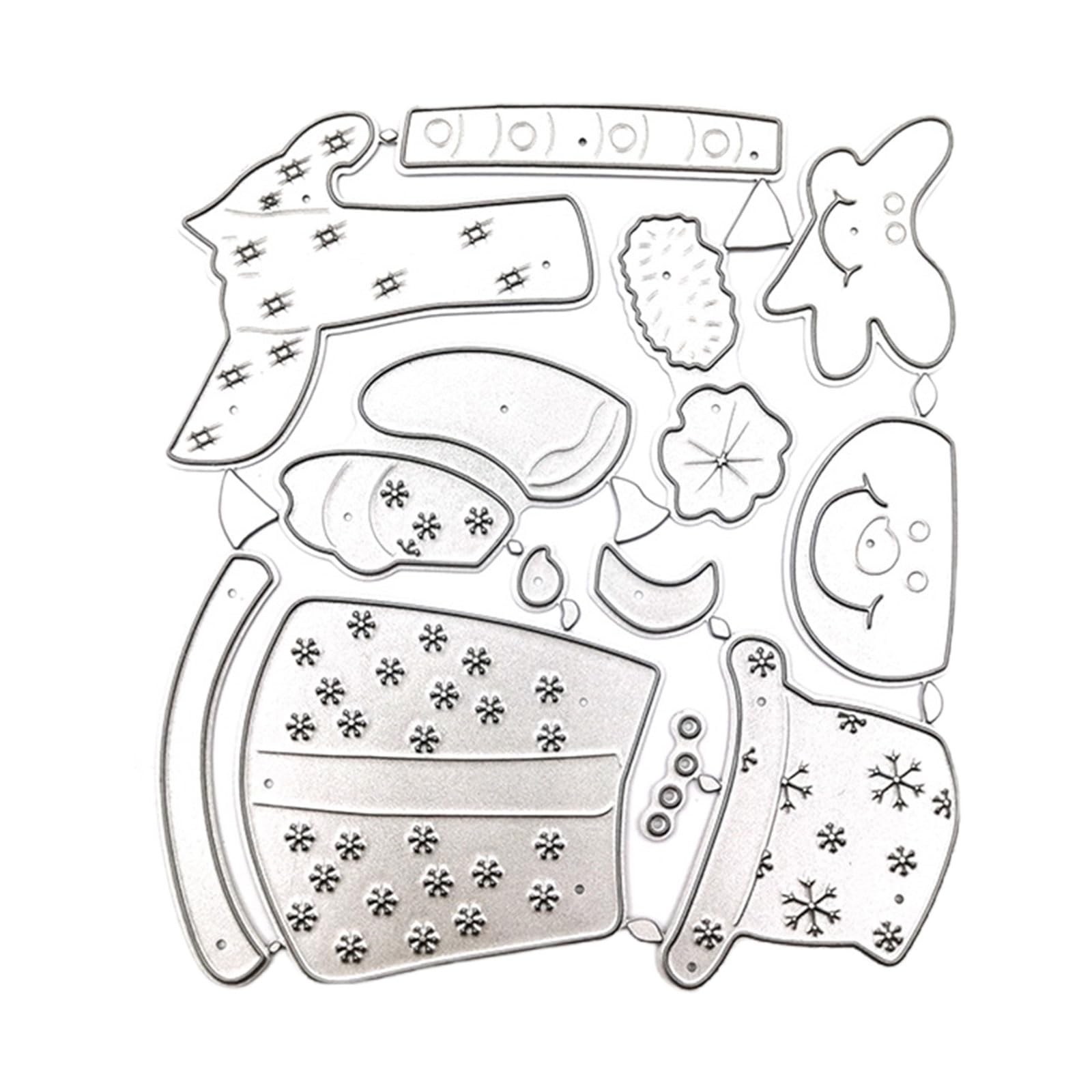 Tsophreniq Christmas Series Die Cut Stencils Template Molds Christmas Sleigh Metal Cutting Dies for Album Scrapbooking Decorations Series Metal Cutting Dies Sleigh Die Cut