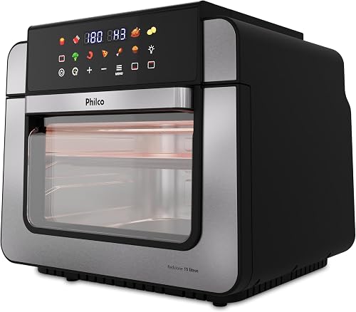 Air Fryer Oven Philco 15L Dupla Resistência 1800W PAF15B 220V