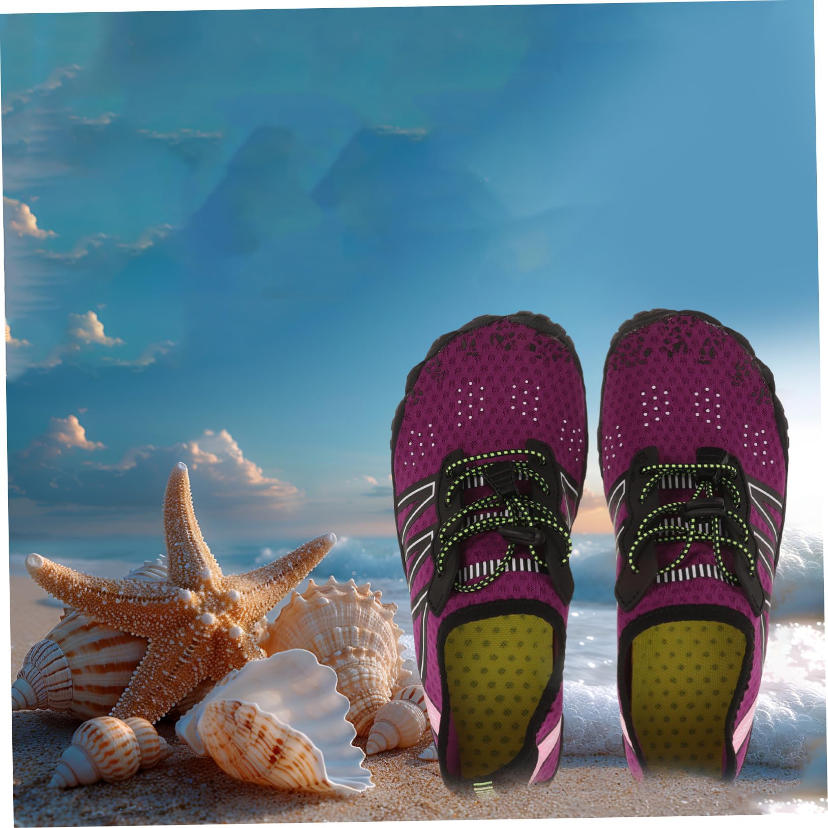 KOMBIUDA Unisex Wasserschuhe Schnell Trocknend rutschfest Leichte Badeschuhe für Herren Damen Strand Schwimmschuhe Outdoor Beach Shoes Pool Schuhe