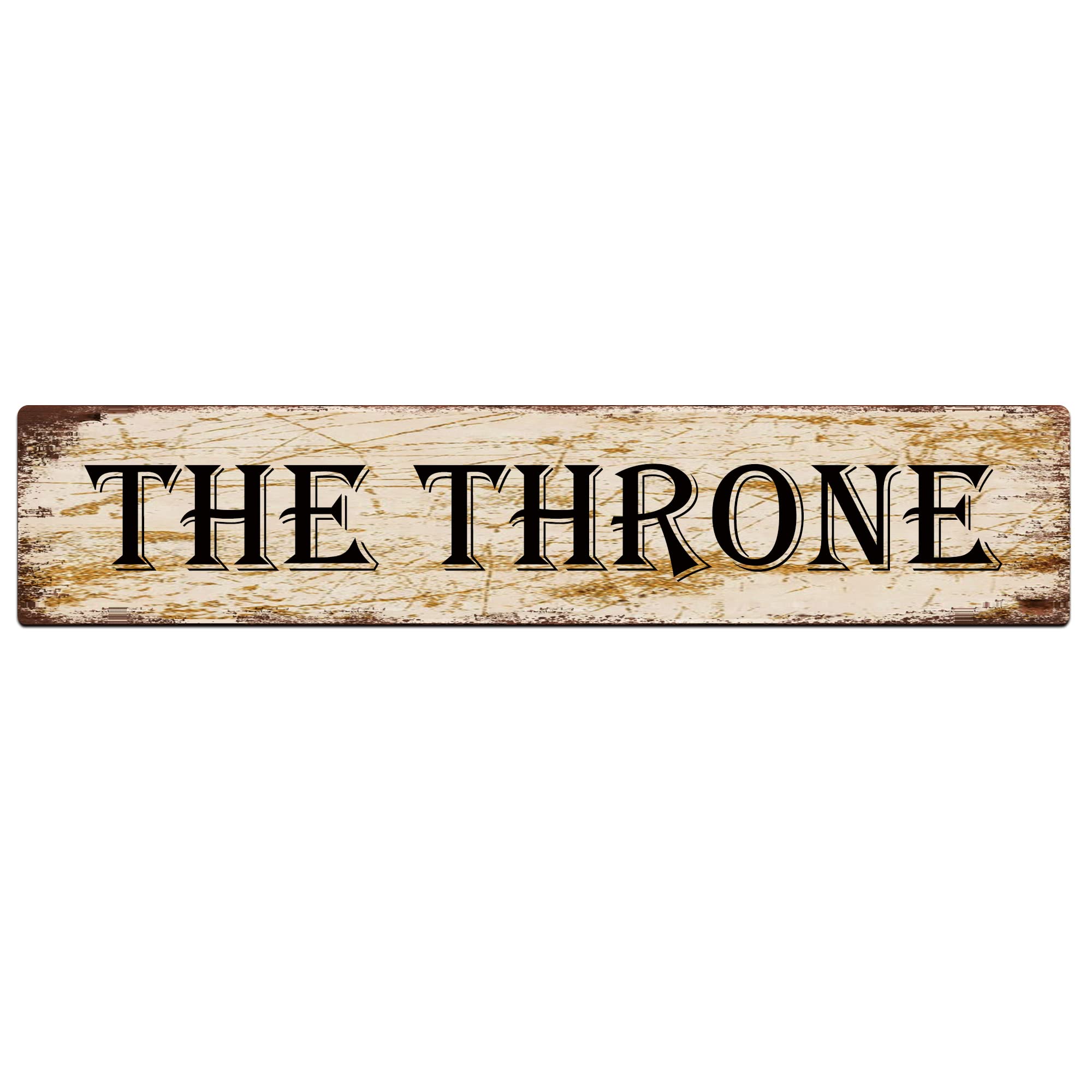 The Throne Retro Tin Signs Aluminum Metal Sign for Kitchen Home Garden Wall Bar Cafe Decor 4x16 Inch